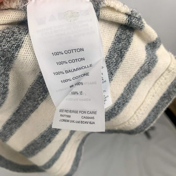 J. Crew Turtleneck striped cream sweater - Picture 4 of 5